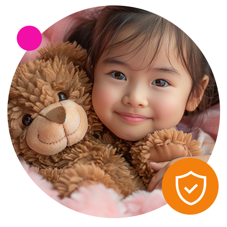 ChildV founder engaging with a child